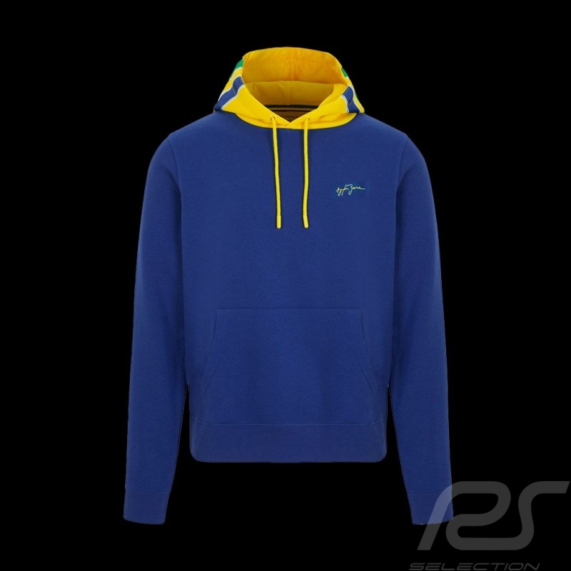 Sweatshirt Ayrton Senna Hoodie mit Kapuze marineblau 701218234-001 - Herren