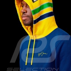 Sweatshirt Ayrton Senna Hoodie mit Kapuze marineblau 701218234-001 - Herren