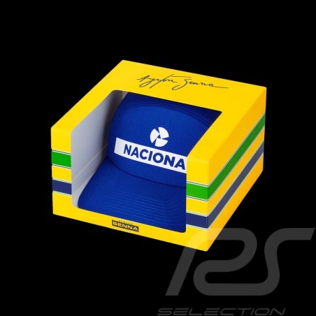 Ayrton Senna Nacional Original Kappe Marineblau 701222840-001