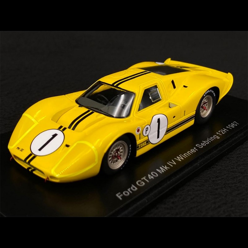 Ford GT40 Mk 4 N°1 Winner 12h Sebring 1967 1/43 Spark 43SE67