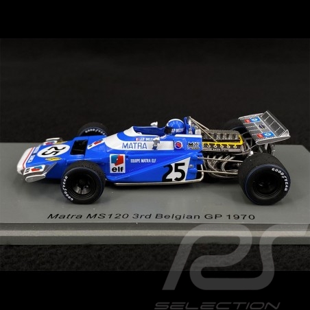 JP Beltoise Matra MS120 n°25 3ème GP Belgique 1970 1/43 Spark S4325