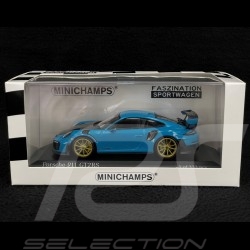 Porsche 911 GT2 RS Type 991.2 2018 Bleu Miami 1/43 Minichamps 413067274