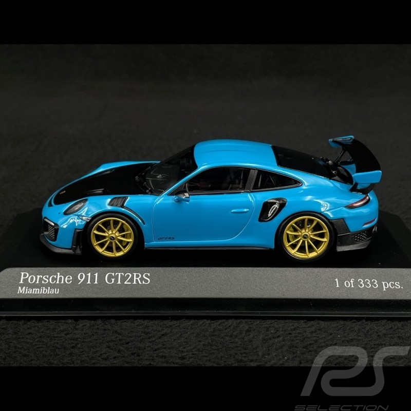 Porsche 911 GT2 RS Type 991.2 2018 Miami Blau 1/43 Minichamps 413067274