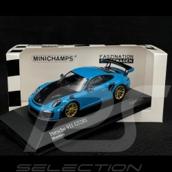 Porsche 911 GT2 RS Type 991.2 2018 Miami Blau 1/43 Minichamps 413067274