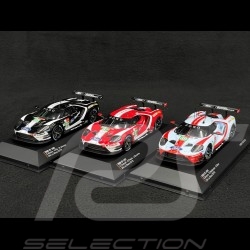 Set of 3 Ford GT n°66 n°67 n°69 24h Le Mans 2019 1/43 Ixo Models