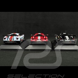 Set de 3 Ford GT n°66 n°67 n°69 24h Le Mans 2019 1/43 Ixo Models