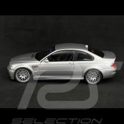 BMW M3 E46 CSL Coupe 2003 Gris Argent Métallique 1/18 Solido S1806503