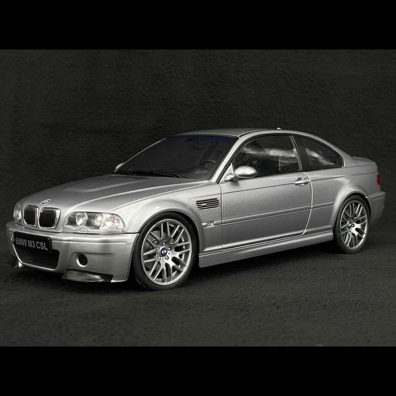 BMW E46 CSL Coupe 2003 Silver Grey Metallic 1/18 Solido S1806503