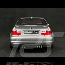 BMW M3 E46 CSL Coupe 2003 Gris Argent Métallique 1/18 Solido S1806503