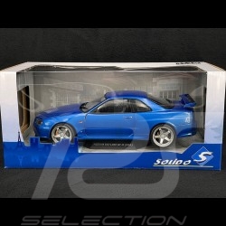 Nissan Skyline GT-R R34 1999 Baysideblau 1/18 Solido S1804306