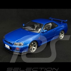 Nissan Skyline GT-R R34 1999 Baysideblau 1/18 Solido S1804306