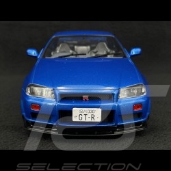 Nissan Skyline GT-R R34 1999 Bayside Blue 1/18 Solido S1804306