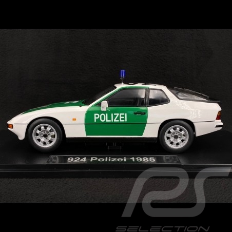 Porsche 924 Autobahn Polizei 1985 Green / White 1/18 KK Scale KKDC180723