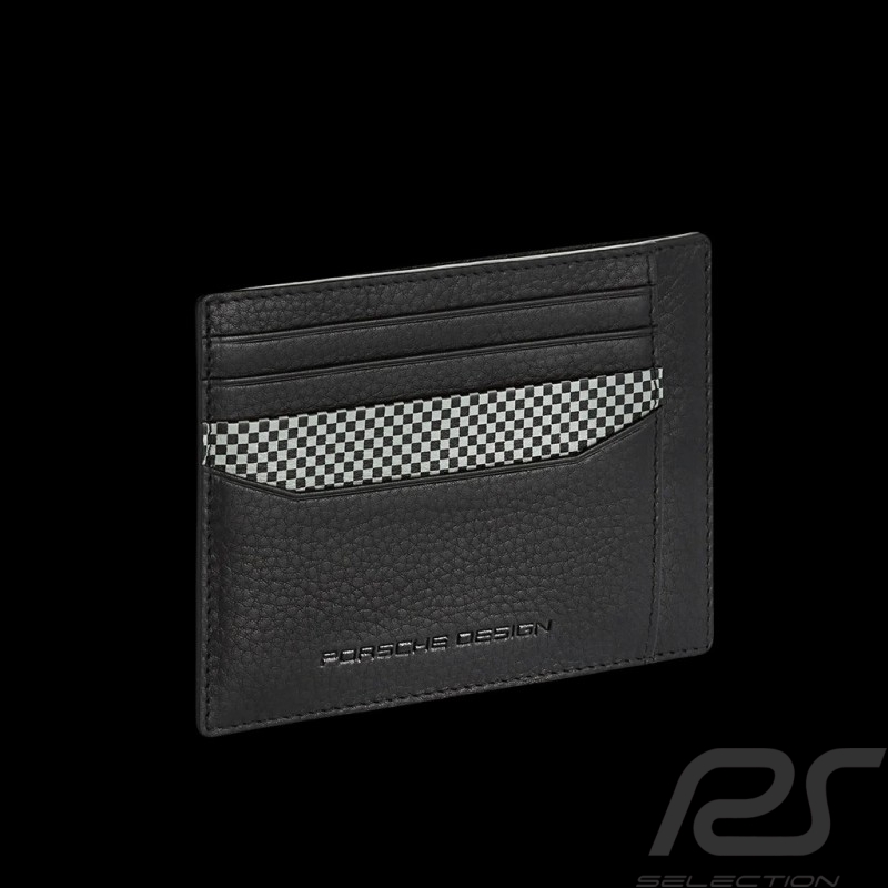 Geldbörse Porsche Design Kartenhalter Leder Schwarz Capsule 50Y Cardholder 4 4056487026046