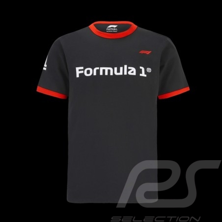 F1 T-shirt Ringer Formula 1 Black / Red 701202611-001 - men
