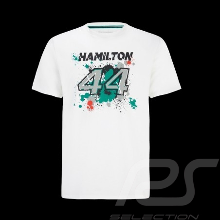 T-shirt Lewis Hamilton Mercedes-AMG Petronas F1 n°44 Puma Weiß 701218886-002