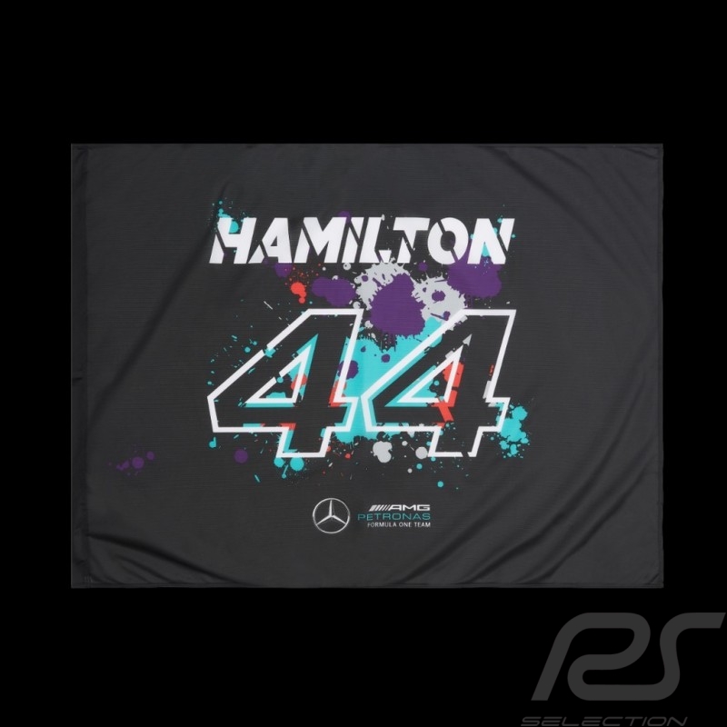 Flagge Lewis Hamilton Mercedes-AMG Petronas F1 n°44 Schwarz  701218896-001