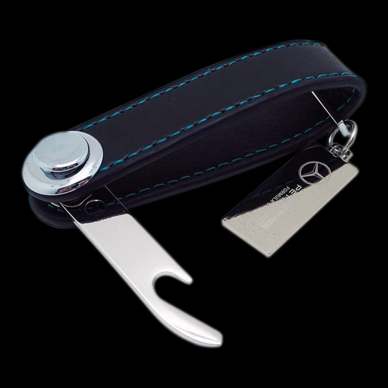 Porte-clés en Cuir logo Mercedes