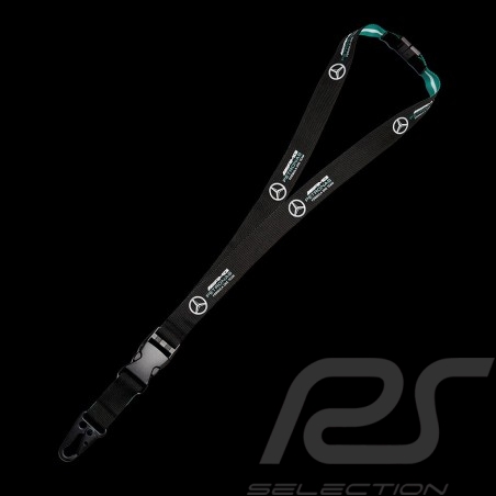 Mercedes AMG Petronas F1 Lanyard Schlüsselanhänger Schwarz 701202234-001