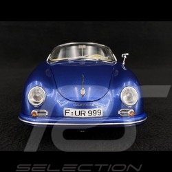 Porsche 356 Speedster 1955 Metallic Blue 1/18 Schuco 450031800