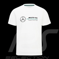 T-shirt Mercedes AMG Petronas F1 Big logo Blanc 701202262-003 - mixte