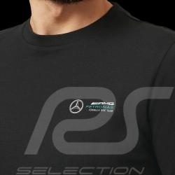 Mercedes AMG Petronas F1 Kleines Logo-T-Shirt Schwarz 701202265-001 - Unisex