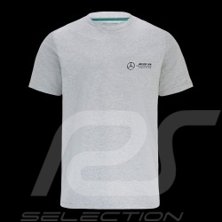 Mercedes AMG Petronas F1 Kleines Logo-T-Shirt Grau 701202265-002 - Unisex