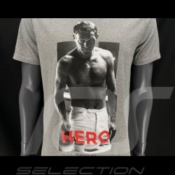 T-shirt Steve McQueen Breakfast Gris Hero Seven - Homme