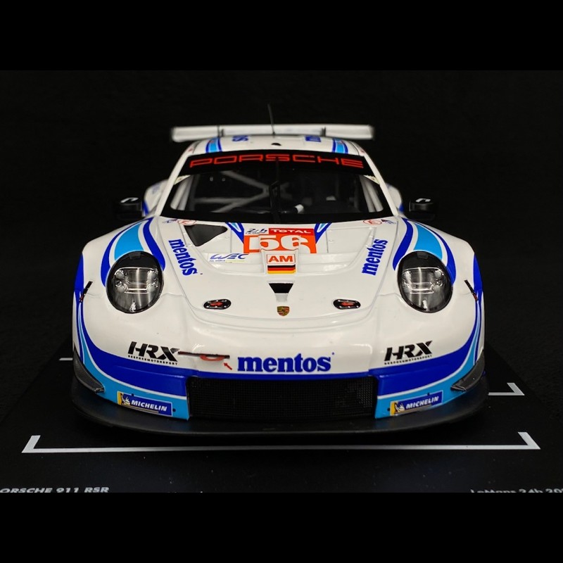 Porsche 911 RSR Mentos type 991 n°56 24h Le Mans 2020 Team Project 1/18 Ixo  Models LEGT18059