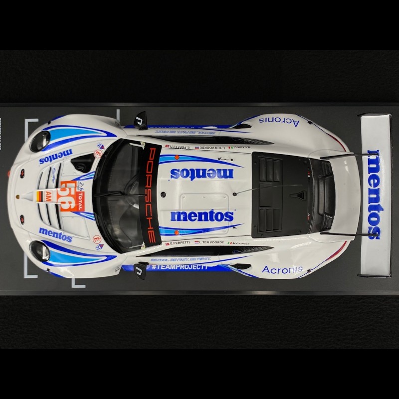 Porsche 911 RSR Mentos type 991 n°56 24h Le Mans 2020 Team Project 1/18 Ixo  Models LEGT18059