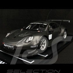 Porsche 911 RSR type 991 Pre-saison Test Car 2020 Black Carbon 1/18 Ixo Models LEGT18057