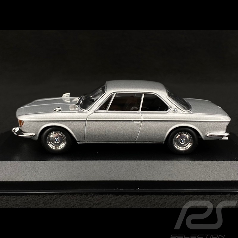 BMW 2000 CS Coupe 1967 Silver Grey 1/43 Minichamps 940025081