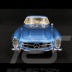 Mercedes-Benz 300 SL Roadster W198 1958 Metallic Blue 1/18 Minichamps 180039042