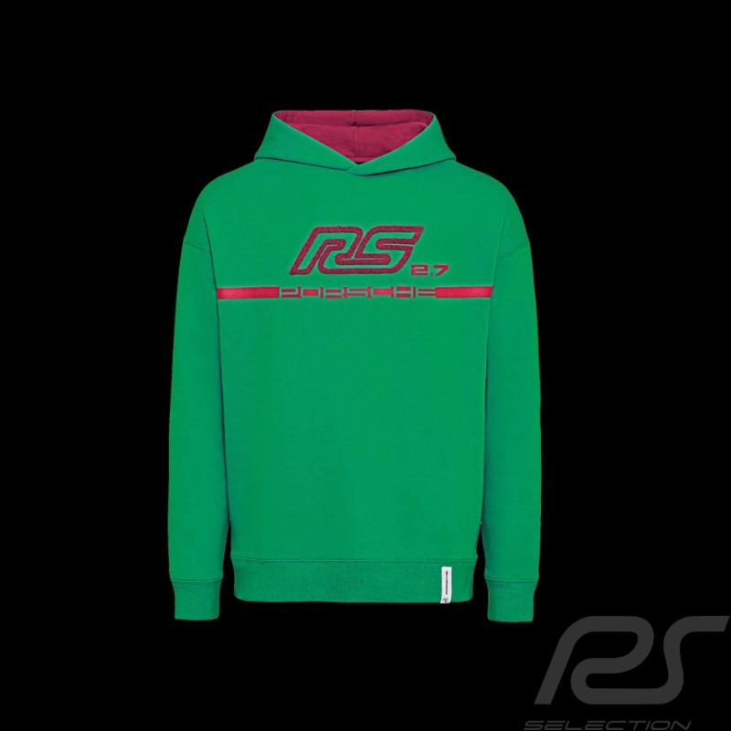 Sweatshirt Porsche RS 2.7 Collection Hoodie Green / Bordeaux WAP956NRS2 - women