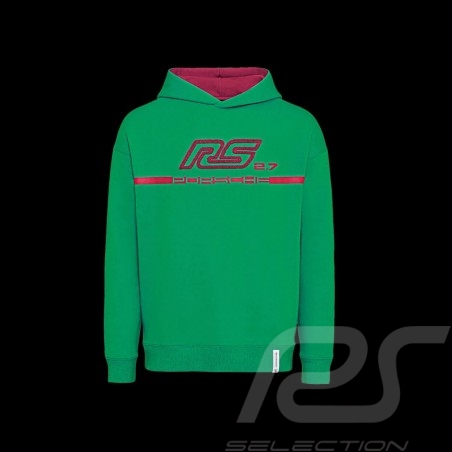 Sweatshirt Porsche RS 2.7 Collection Hoodie Green / Bordeaux WAP956NRS2 - women