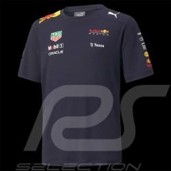 Red Bull Racing T-Shirt Puma Verstappen Pérez Tag Heuer F1 Blue  701219164-001 - kids