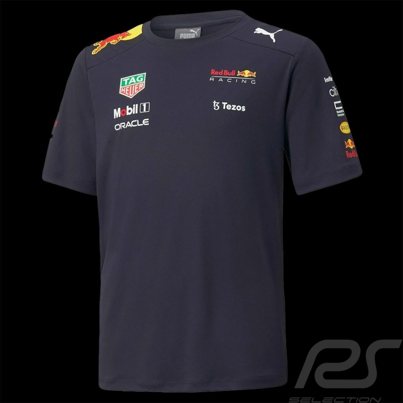 T-Shirt RedBull Racing Verstappen Pérez Tag Heuer Puma Blau 701219164-001 - Kinder
