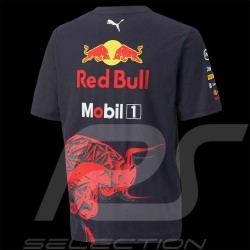 T-Shirt RedBull Racing Verstappen Pérez Tag Heuer Puma Blau 701219164-001 - Kinder