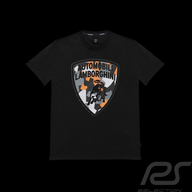 Lamborghini T-Shirt Camo Schwarz - Herren LCSWZB7T2-100