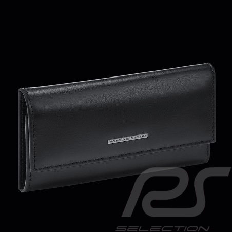 Porte-clés Porsche Design Etui pliable Cuir Noir Classic Key Case L 4056487001166