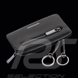 Porsche Design Schlüsseletui mit Reißverschluss Leder Schwarz Classic Key Case M 4056487001159