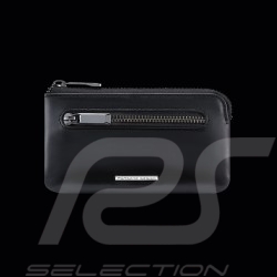 Porte-clés Porsche Design Fermeture Zip Cuir Noir Classic Key Case M 4056487001159
