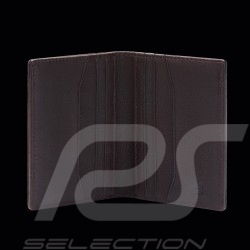 Geldbörse Porsche Design sehr kompakt Leder Dunkelbraun Business Billfold 6 4056487001227