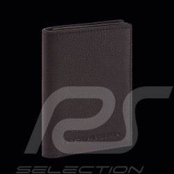 Geldbörse Porsche Design Kartenetui Leder Dunkelbraun Business Cardholder 2 4056487001180