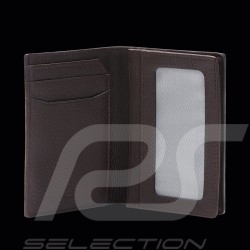 Geldbörse Porsche Design Kartenetui Leder Dunkelbraun Business Cardholder 2 4056487001180