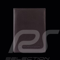 Geldbörse Porsche Design Kartenetui Leder Dunkelbraun Business Cardholder 2 4056487001180