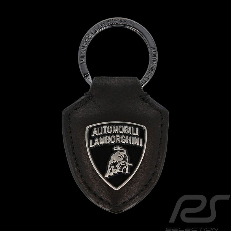 Porte-clés Lamborghini écusson Noir LCSWBPK2-100
