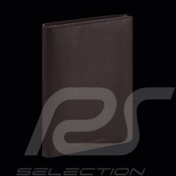 Porsche Design Large Wallet 3 flaps Leather Dark brown Business Billfold 13 4056487000770