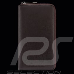 Porsche Design Large Wallet Zip closure Leather Dark brown Business Wallet 15 4056487001081