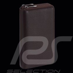 Porsche Design Wallet in a pouch style with hand strap Leather Dark brown Business Pouch 12 4056487001432